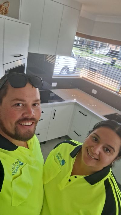 Hayden and Shonita on-site together